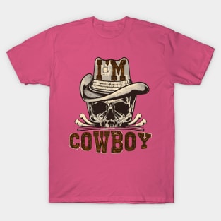 CowBoy skull hat T-Shirt